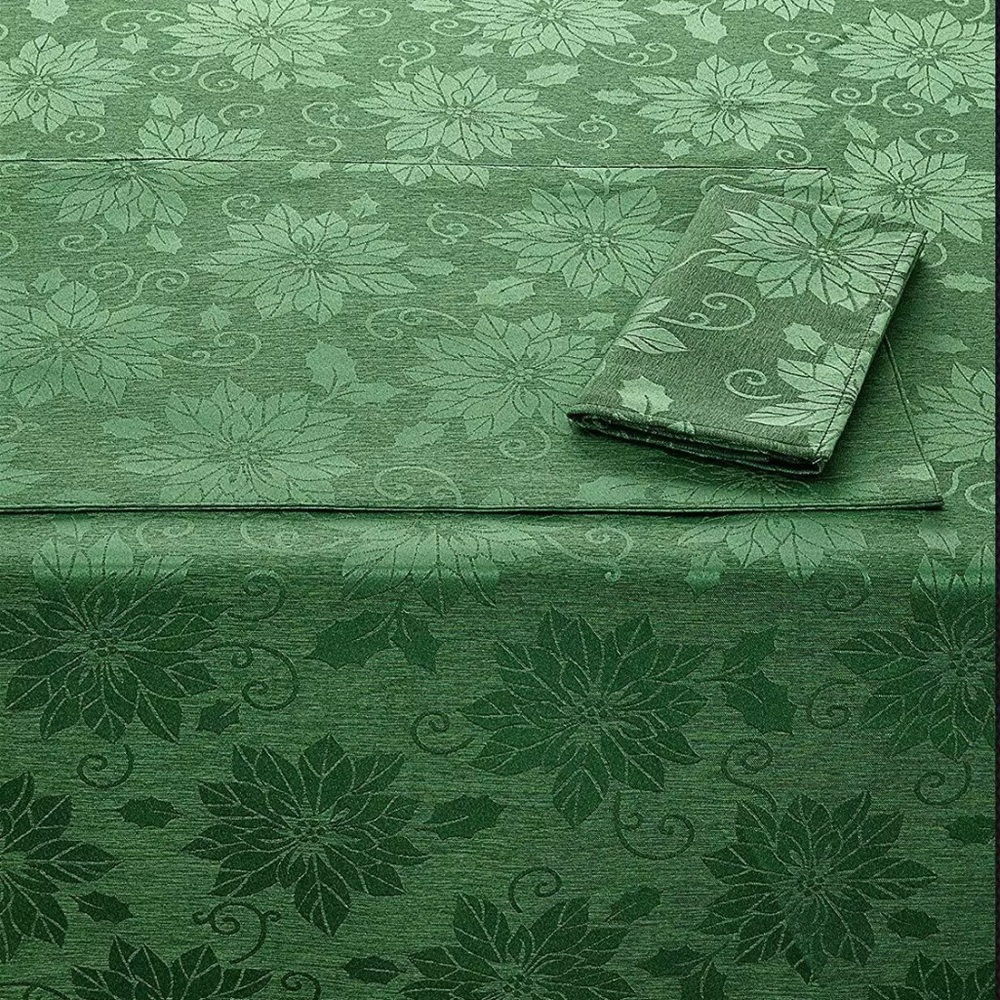 Homewear Wonderland  Green oblong Tablecloth 60x84 - Picture 3 of 5